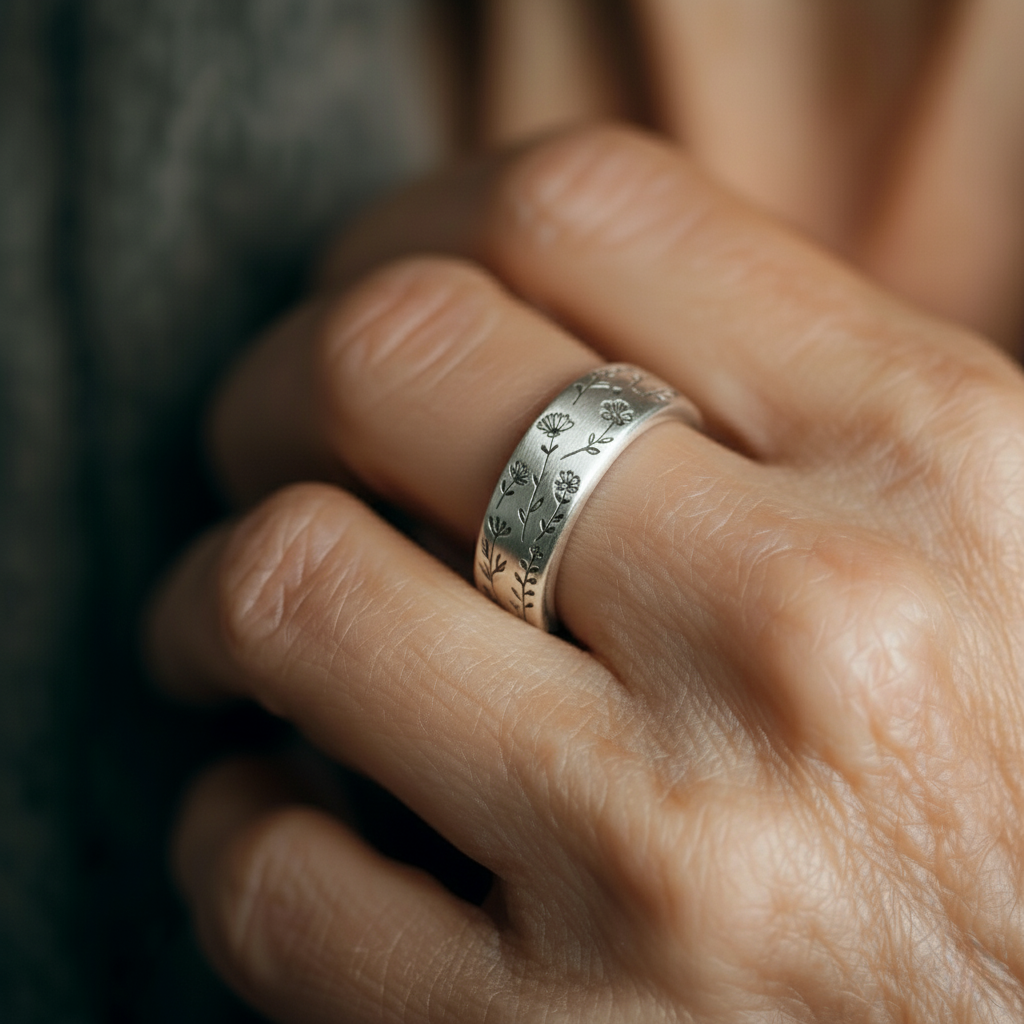 Anillo clásico con encanto atemporal