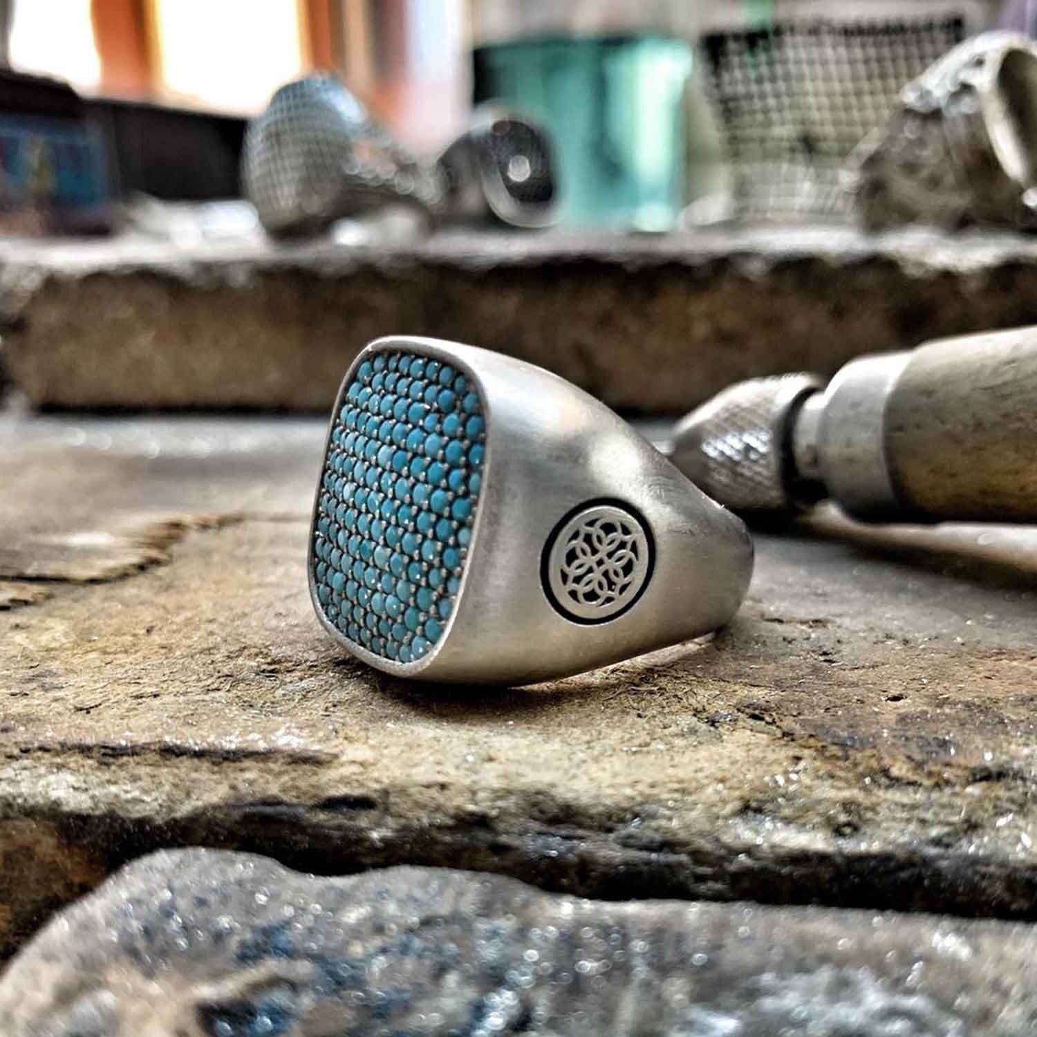 Plata Anillo impresionante para uso diario